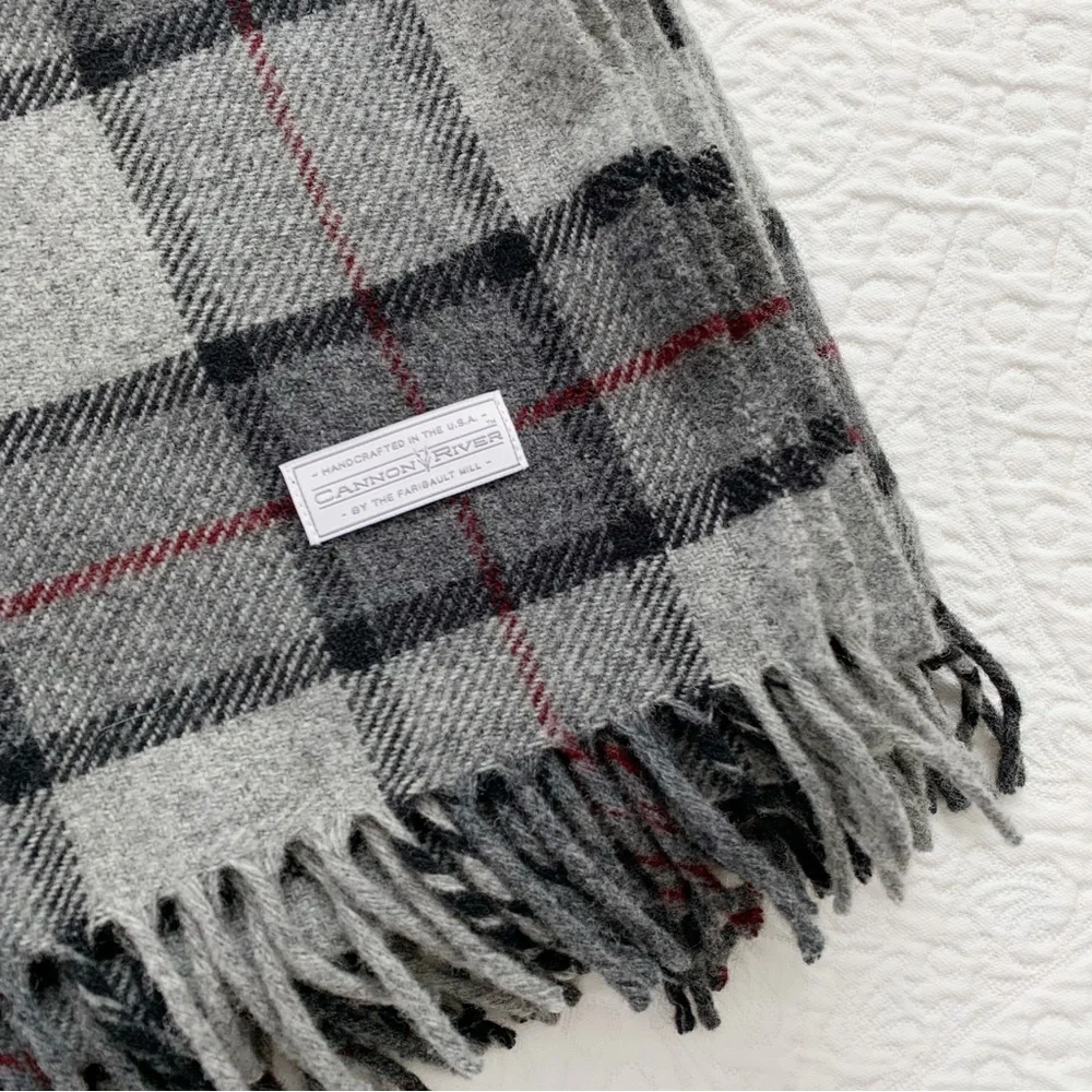 Cannon River by Faribault Mill Wool Throw‎ Blanket (48